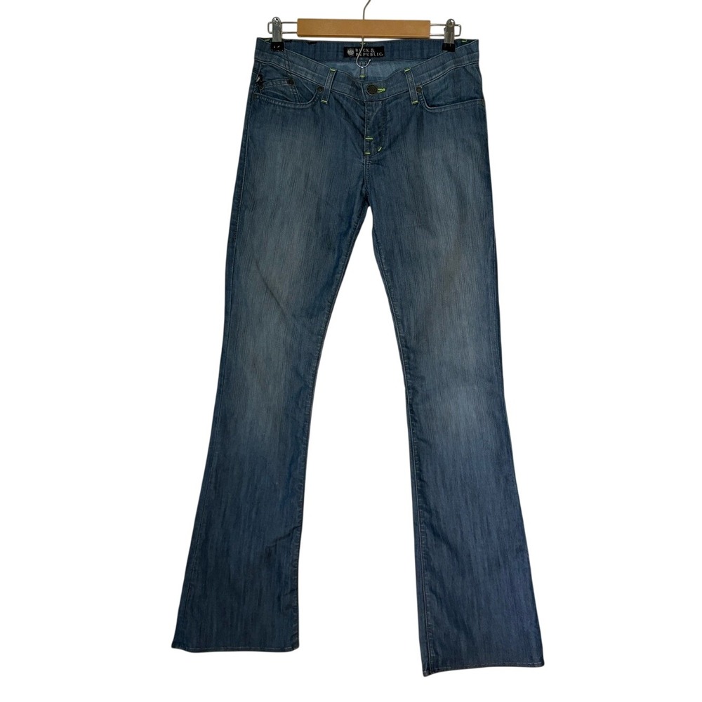 Rock &‎ Republic Women's Blue Flare Denim Jeans